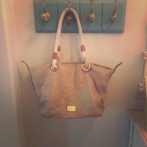 Michael Kors canvas tote bag